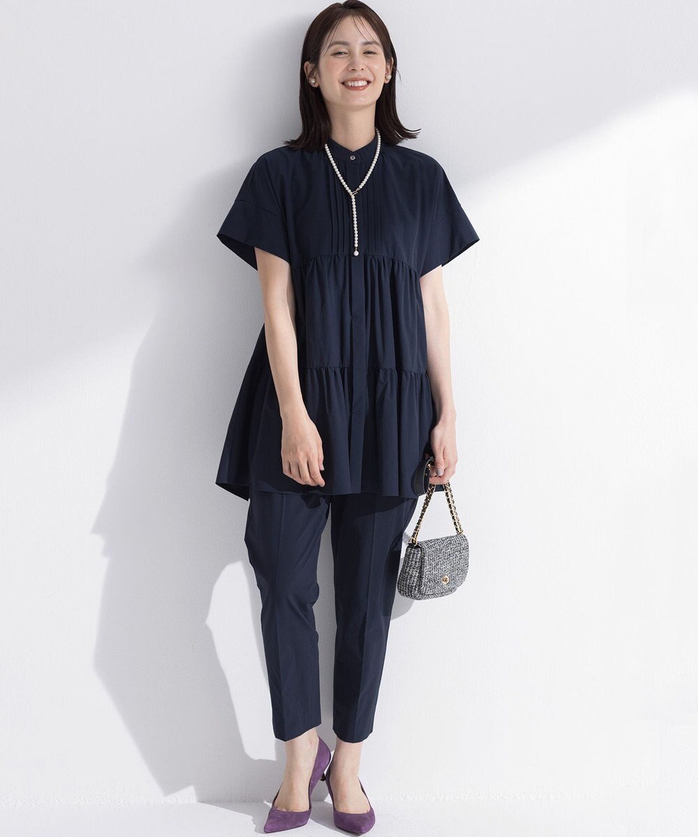 組曲 スーパーライトストレッチテーパード パンツ 