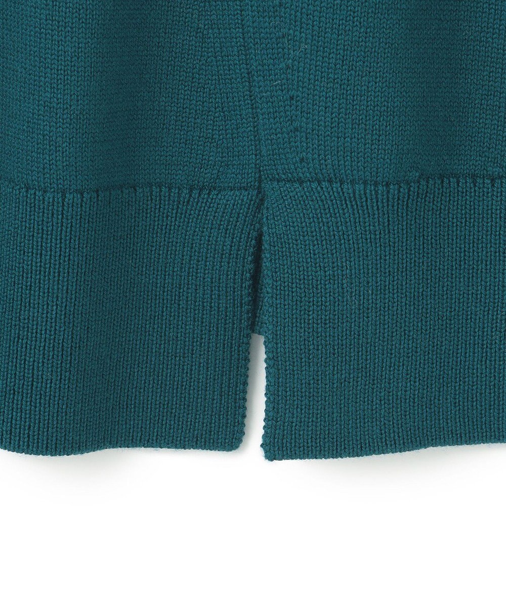 23区 L 【洗える】ウールミドルゲージ Vネック チュニック ニット 