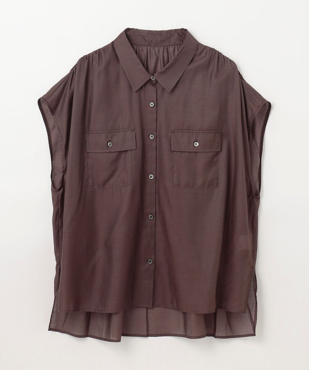 GRACE CONTINENTAL ギャザーシャツ 