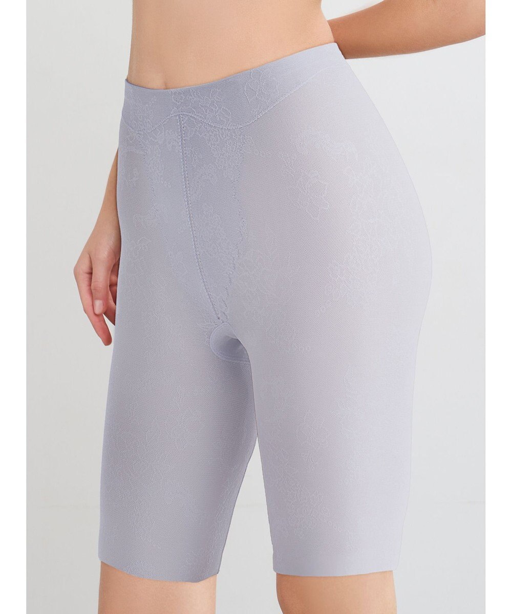 WACOAL ガードル ロング丈 【EverChic】 綿混メッシュ生地(本体) 通気性(本体) ほどよくおなか押さえ フリーカッティング仕様(裾) レディース GRC430 /ワコール 