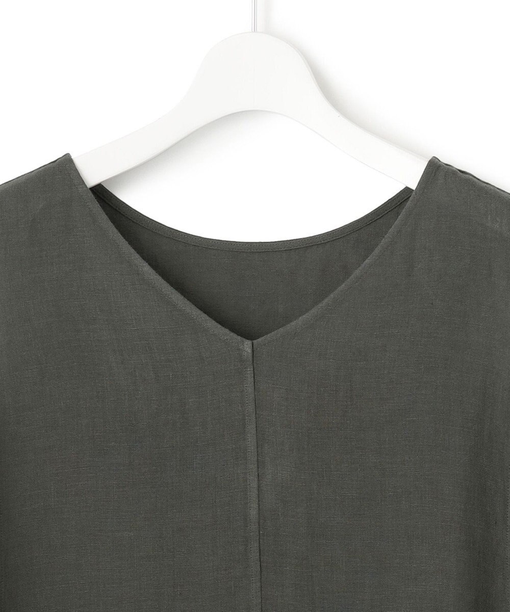 23区 【洗える】LIBECO ノースリーブ ワンピース 