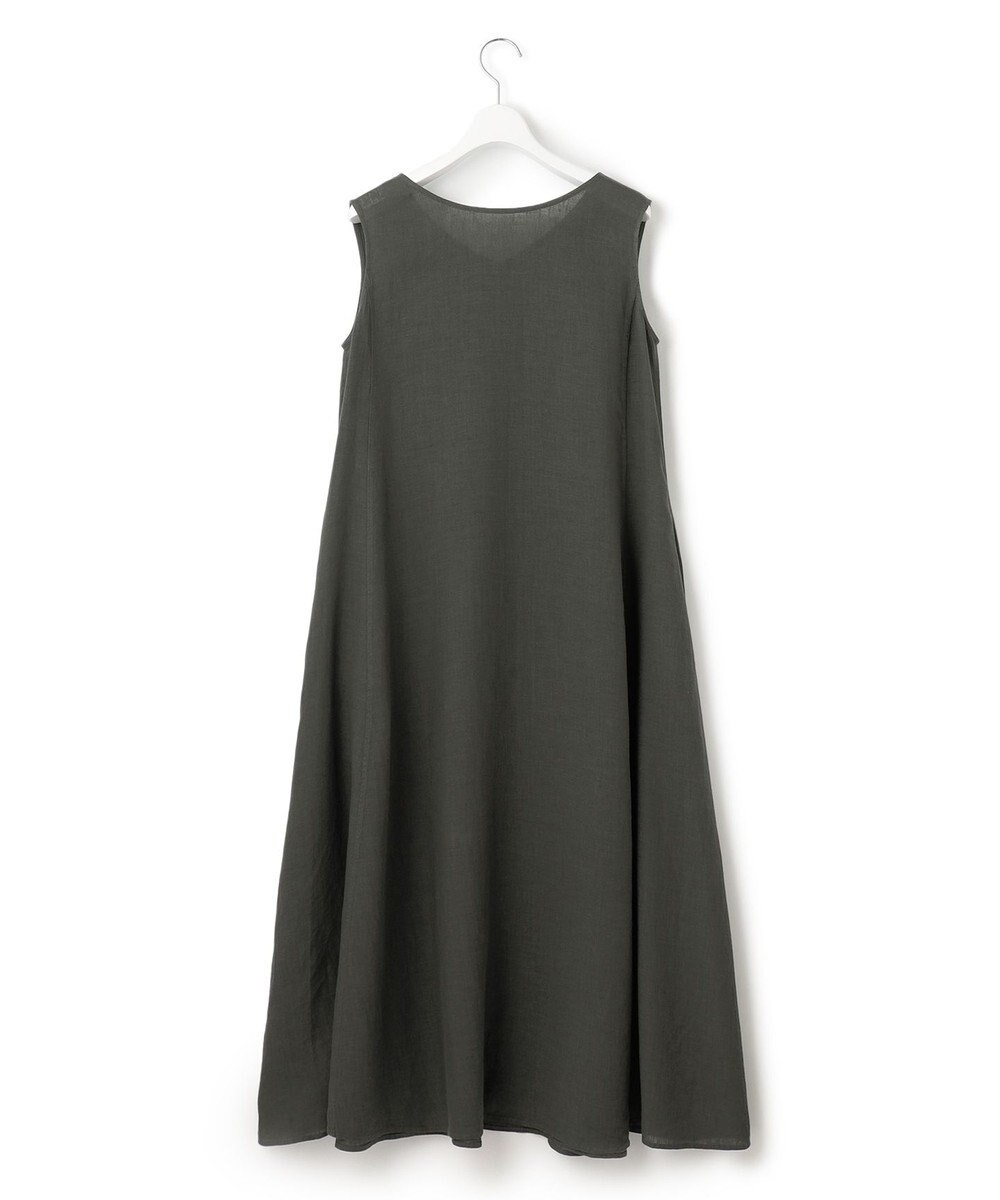 23区 【洗える】LIBECO ノースリーブ ワンピース 