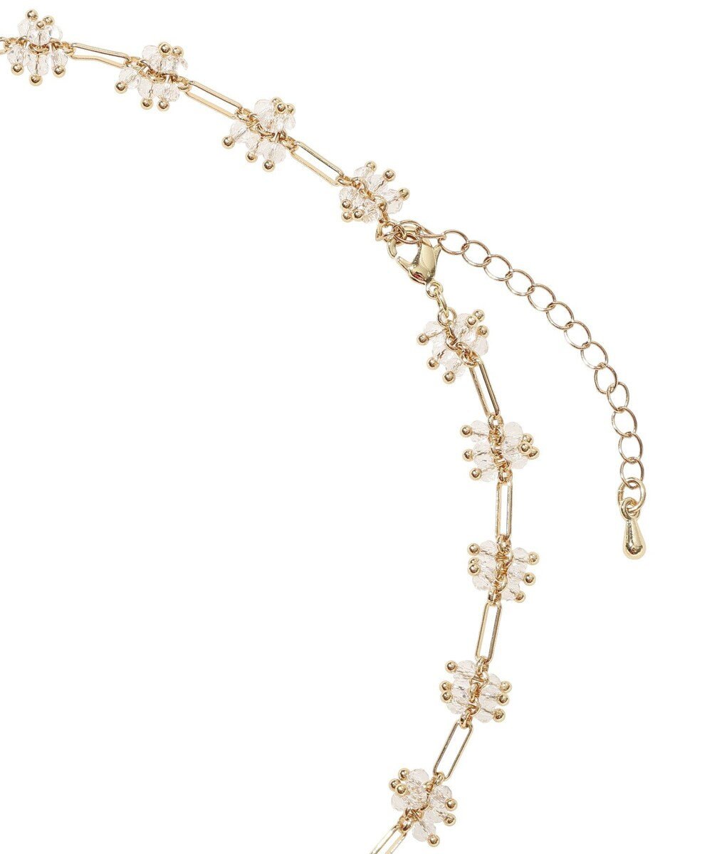 earth music&ecology クリアビーズポイントネックレス 