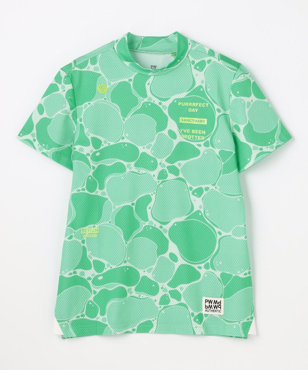 PW CIRCULUS 【MEN】WATER SURFACE プリントモックネックT ゴルフウェア レディース 