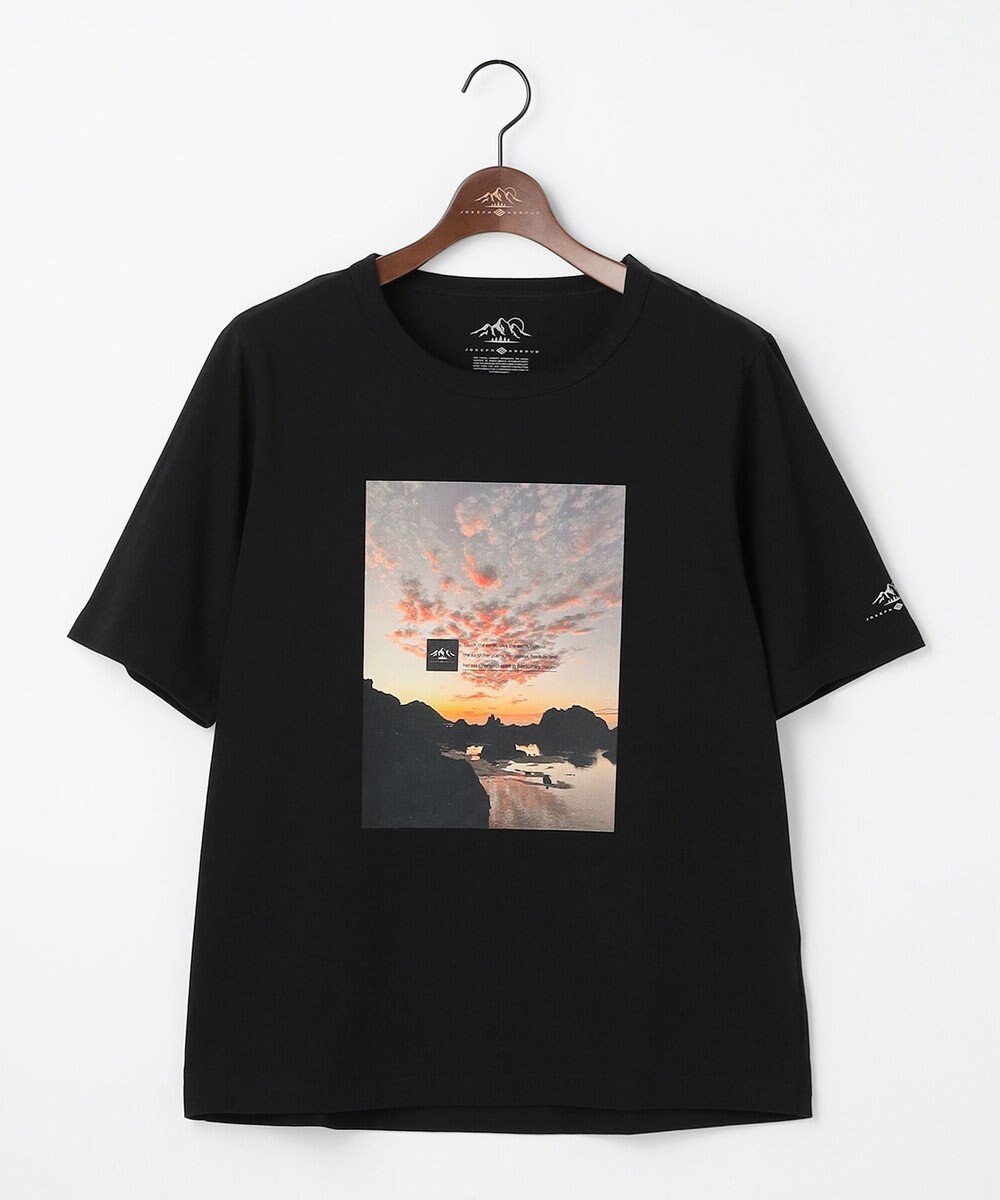 JOSEPH ABBOUD MOUNTAIN 【秋カラー/JAPANファブリック/吸水速乾】プレーティング天竺  アウトドアフォト Tシャツ 