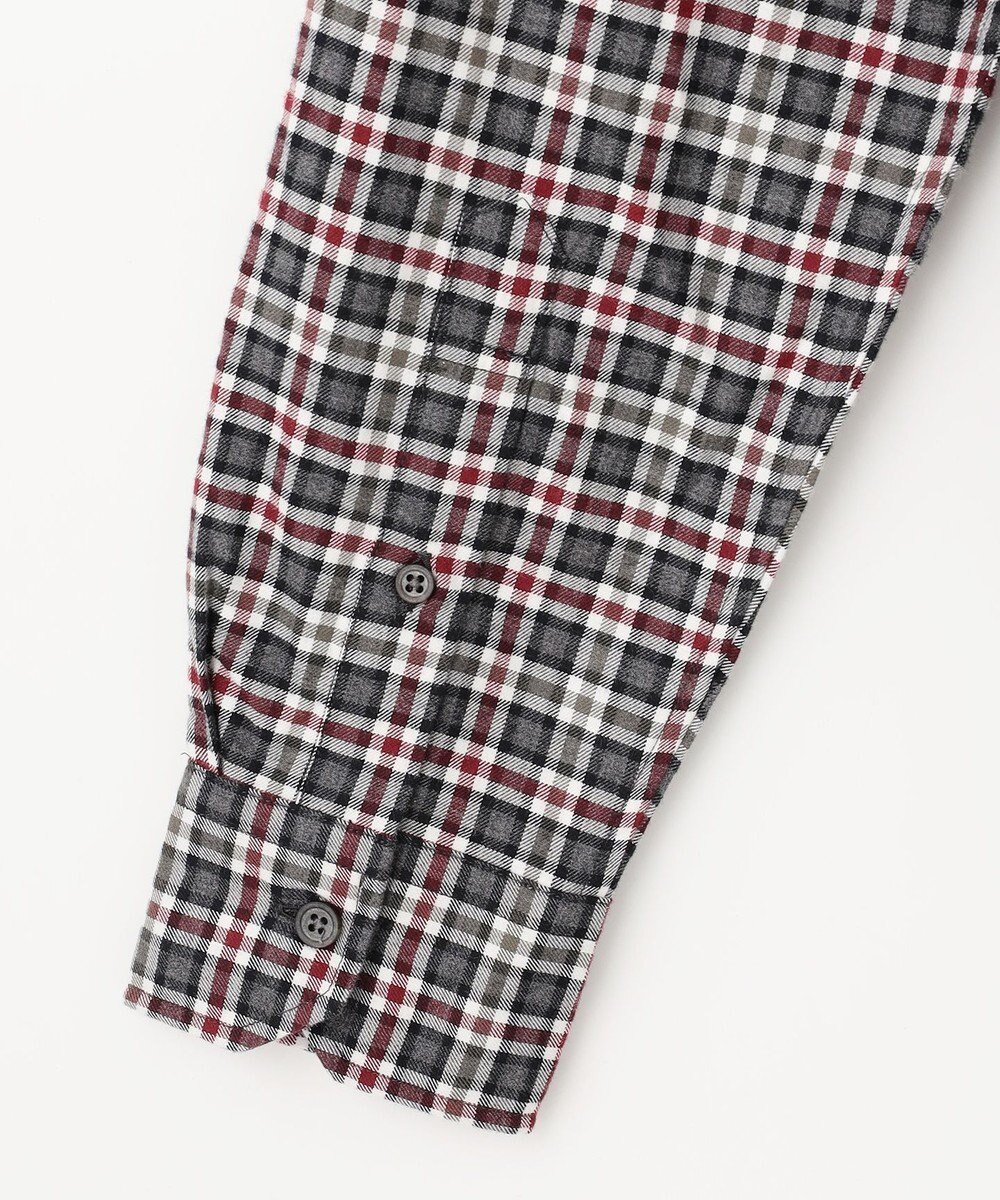 JOSEPH ABBOUD 【ネルシャツ/暖かい】ファインブラッシュド ネル チェック シャツ 