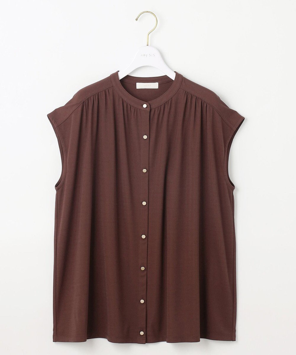 ANY SIS 【接触冷感・UVカット・洗える】ハイストレッチスムース2WAY ブラウス 