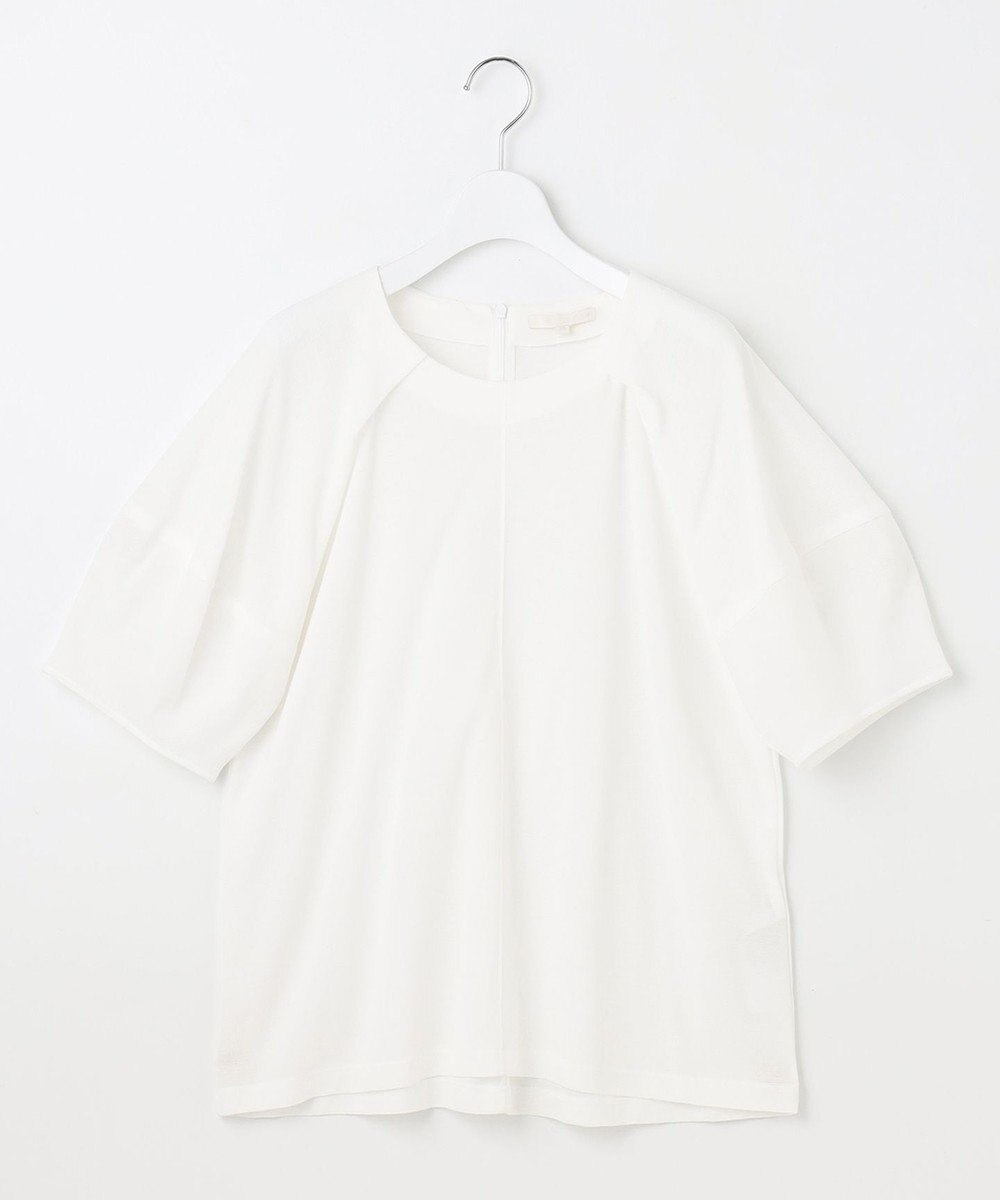 自由区 【洗える】ボリュームスリーブピケ カットソー 