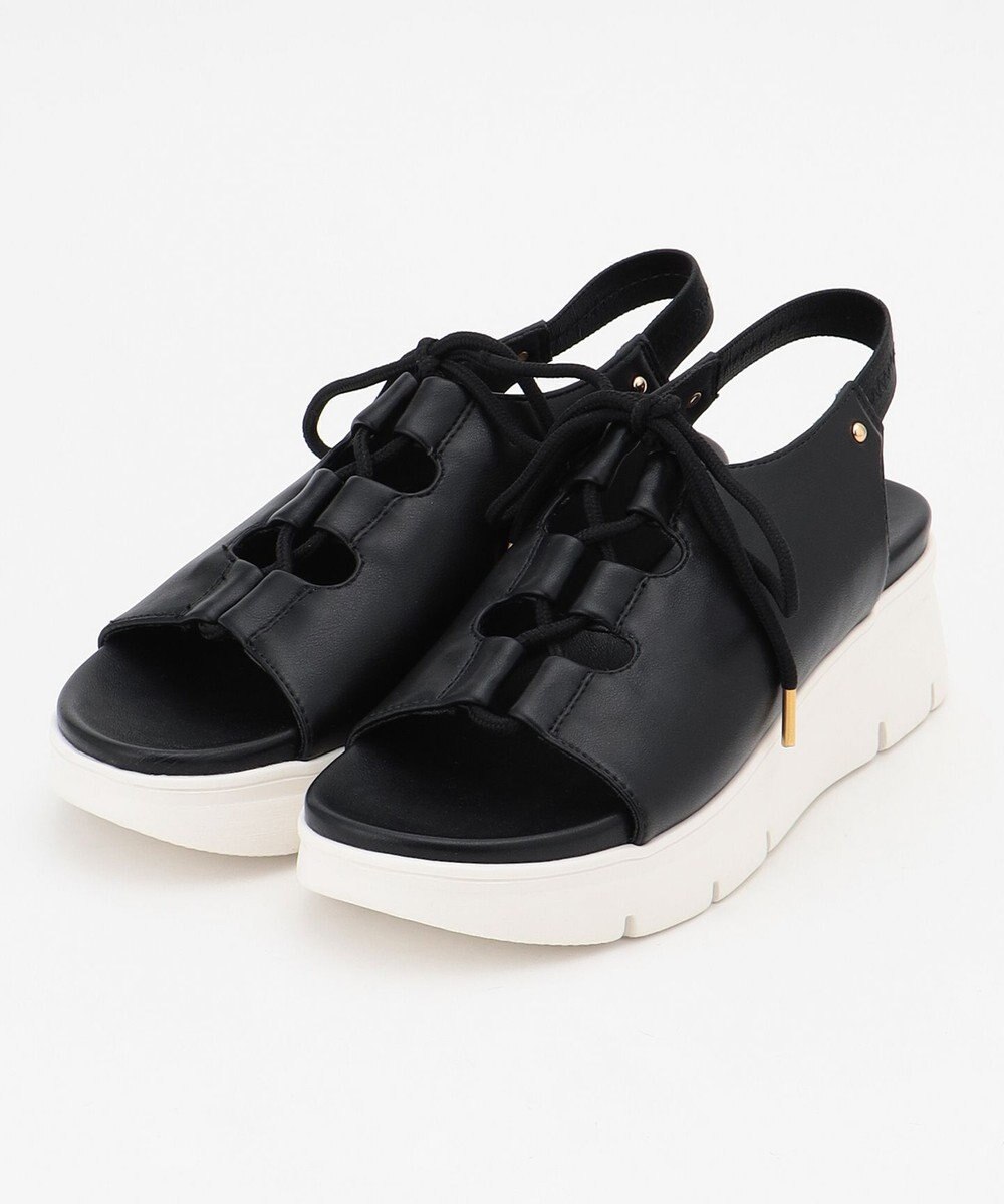 ANY SIS 【23.5~24.0cm】レースアッププラットフォーム サンダル 