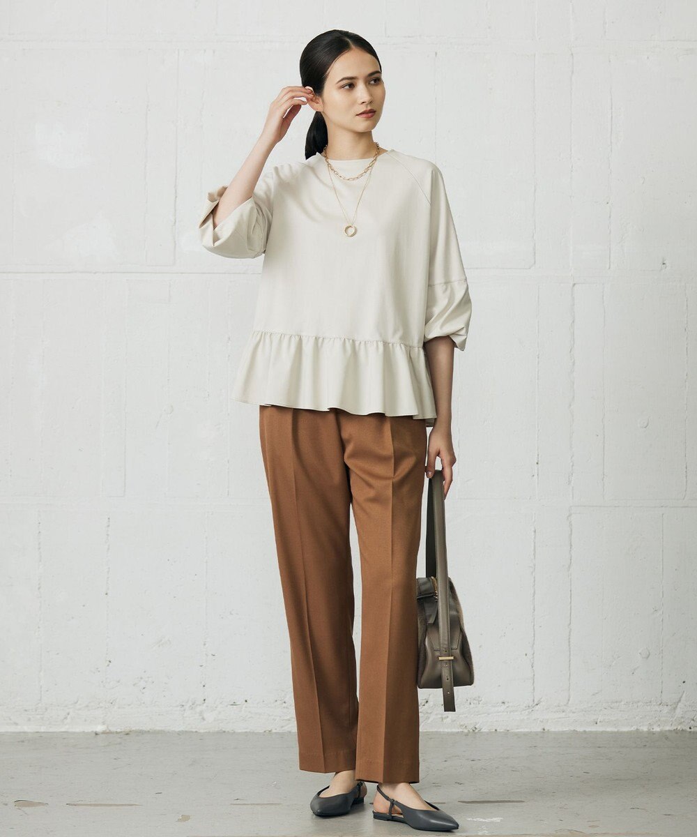 自由区 L 【SHIHOさん着用】TRスラブツイルテーパード パンツ 