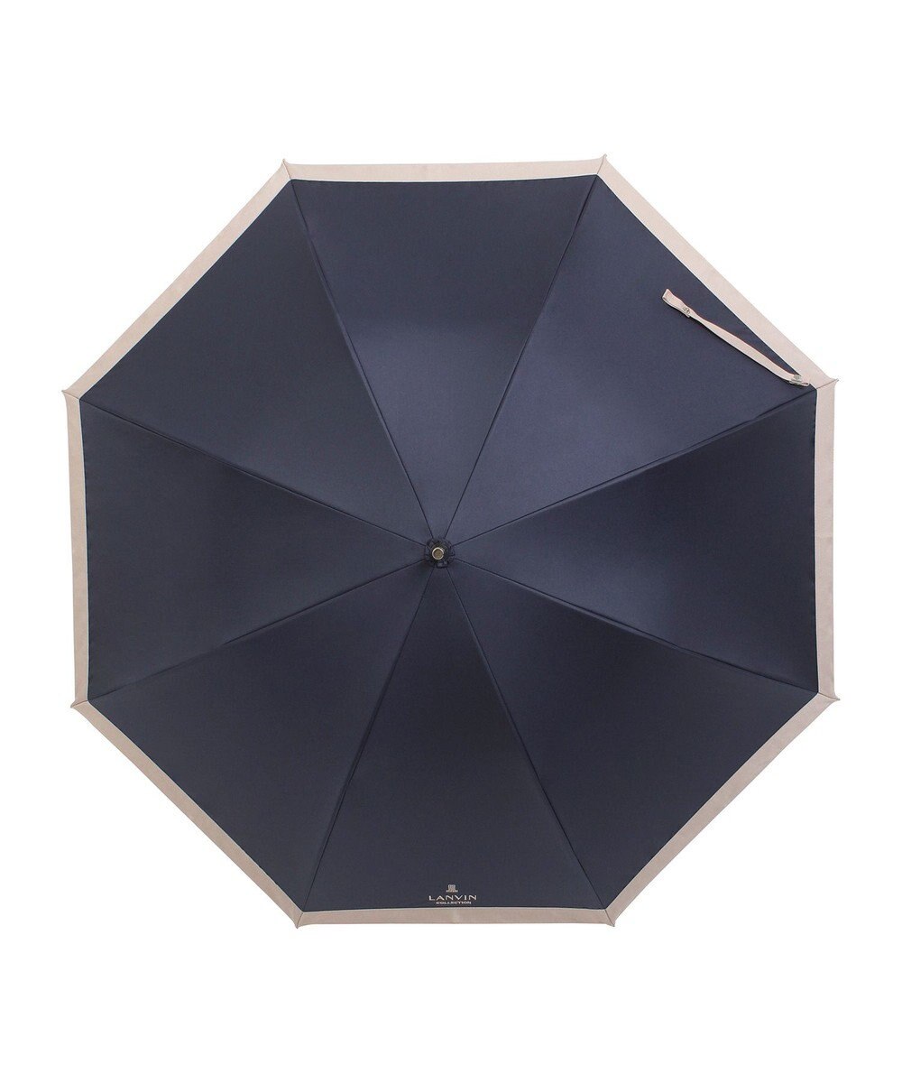 MOONBAT 【遮光/晴雨兼用日傘】LANVIN COLLECTION (ランバン コレクション)グログランリボン バイカラー 遮熱 UV 長傘 