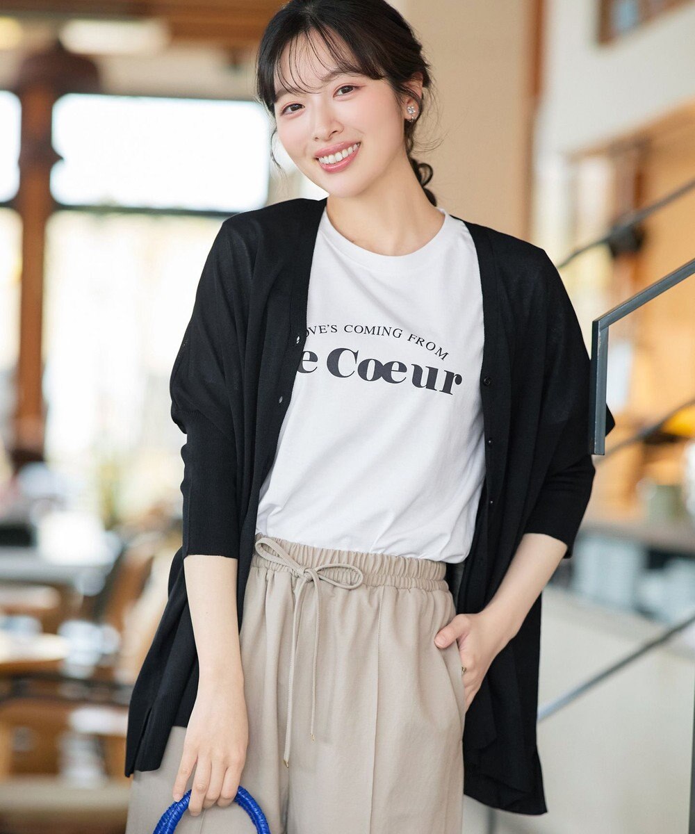 Tiaclasse L 軽やかニットドルマンカーディガン 