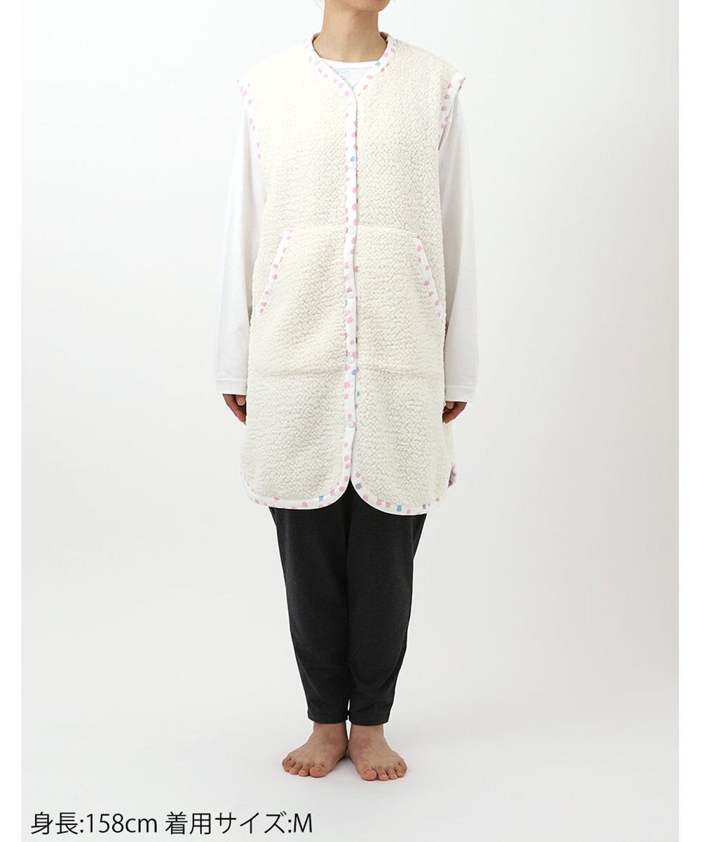 tsumori chisato SLEEP ツモリチサト ベスト ルームウェア フリース(表生地) 綿(肌側) tsumori chisato SLEEP URW153 /ワコール 
