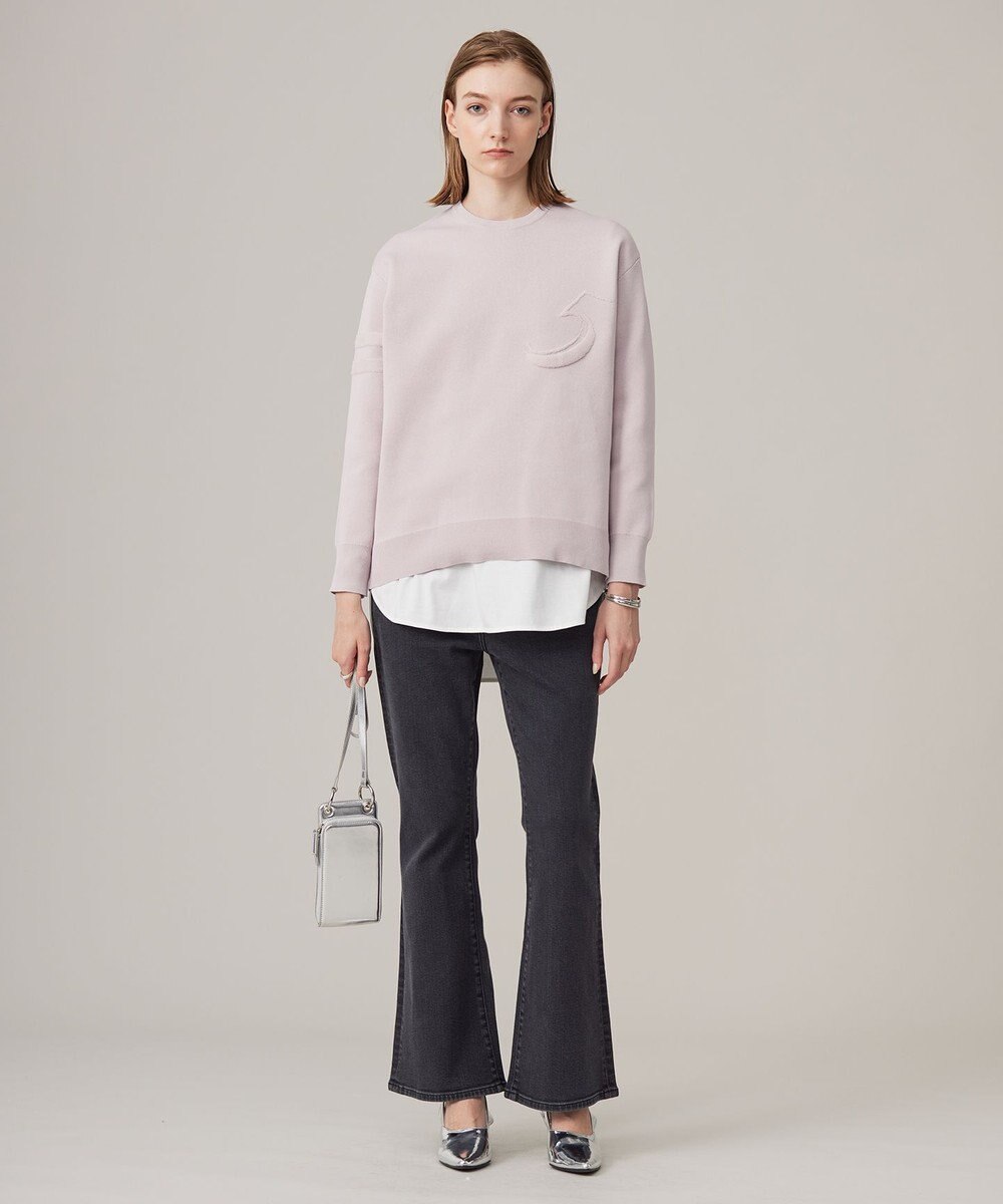 ICB 【洗える】ナンバリングカラーニット  プルオーバー 