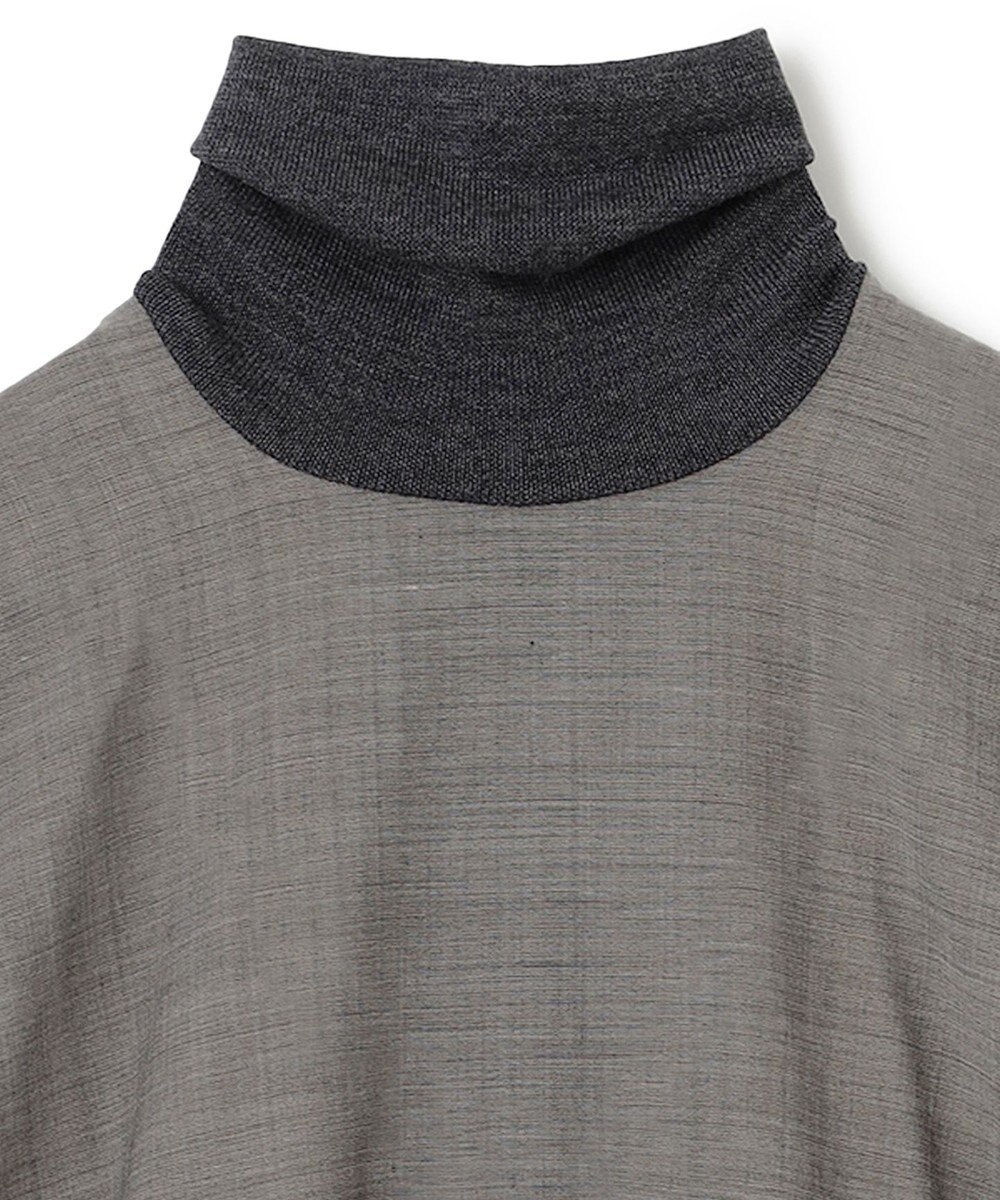 BEIGE， 【洗える】MOYE / ハイネックブラウス 