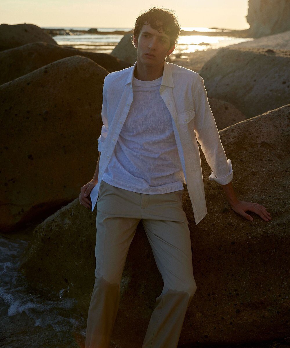 JOSEPH ABBOUD 【ウエストも伸びる！】オーガニックストレッチ パンツ 