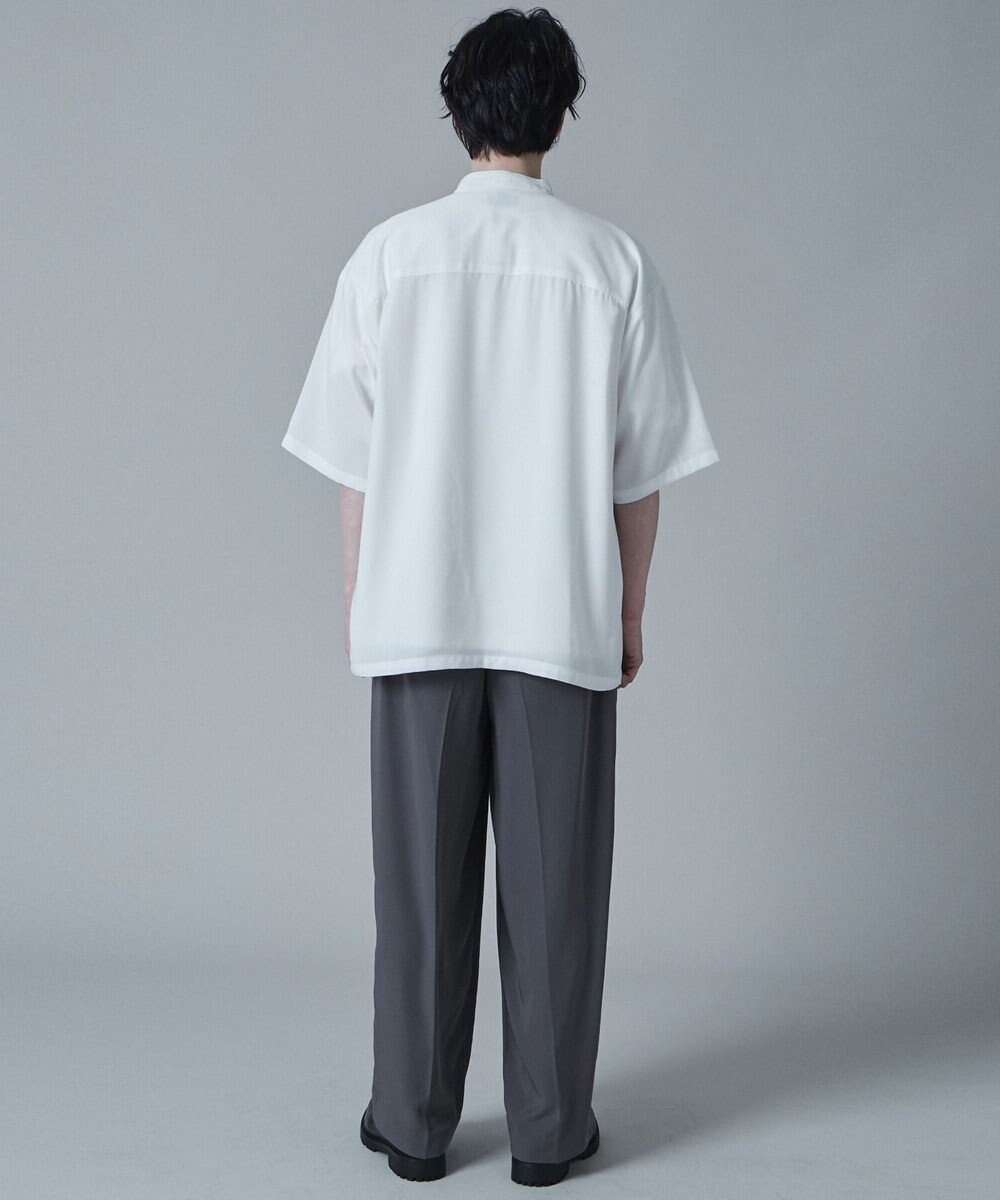 WEGO トロミBIGバンドカラーシャツ（S） 