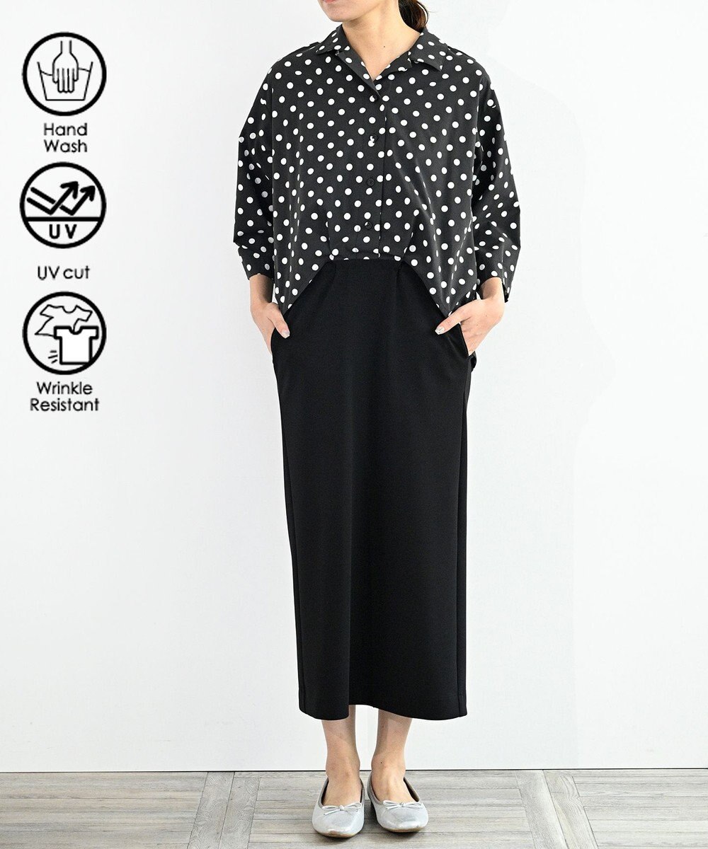 FORFORMO 【洗える/UVカット】Layered Shirt One-piece レイヤードシャツワンピース 