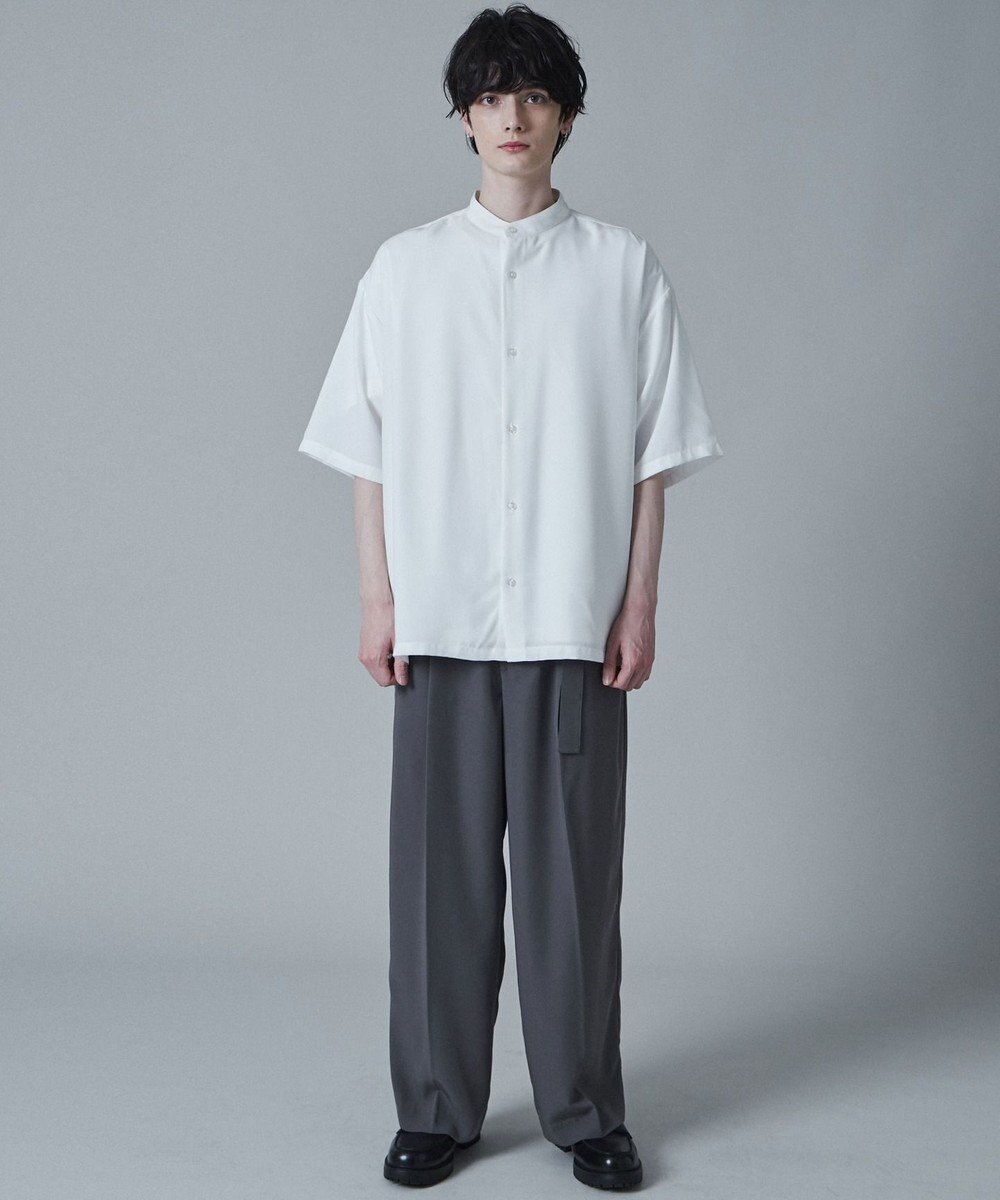 WEGO トロミBIGバンドカラーシャツ（S） 