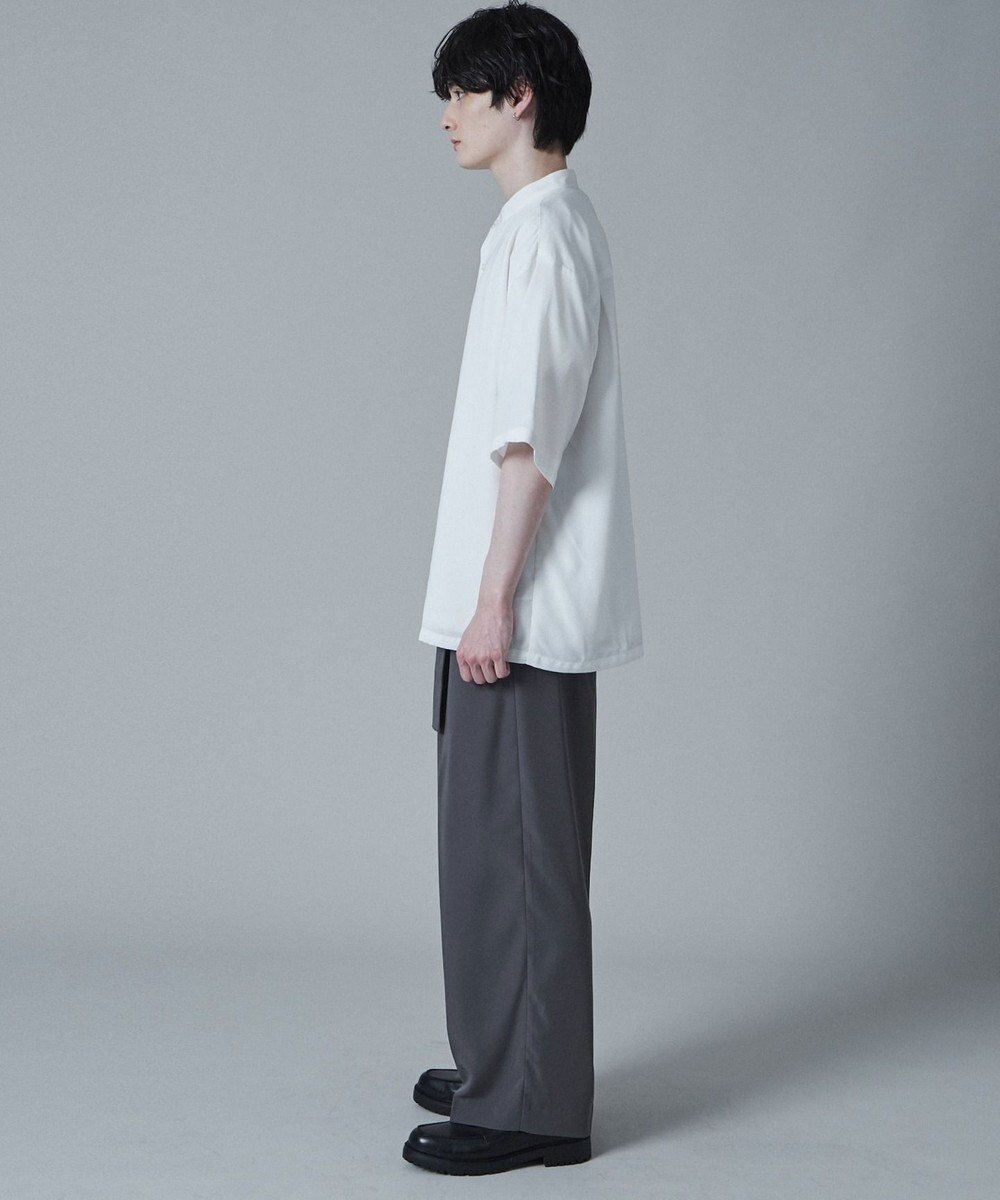 WEGO トロミBIGバンドカラーシャツ（S） 