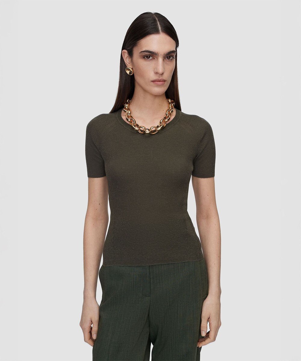 JOSEPH シアークレープ　ショートスリーブニット 