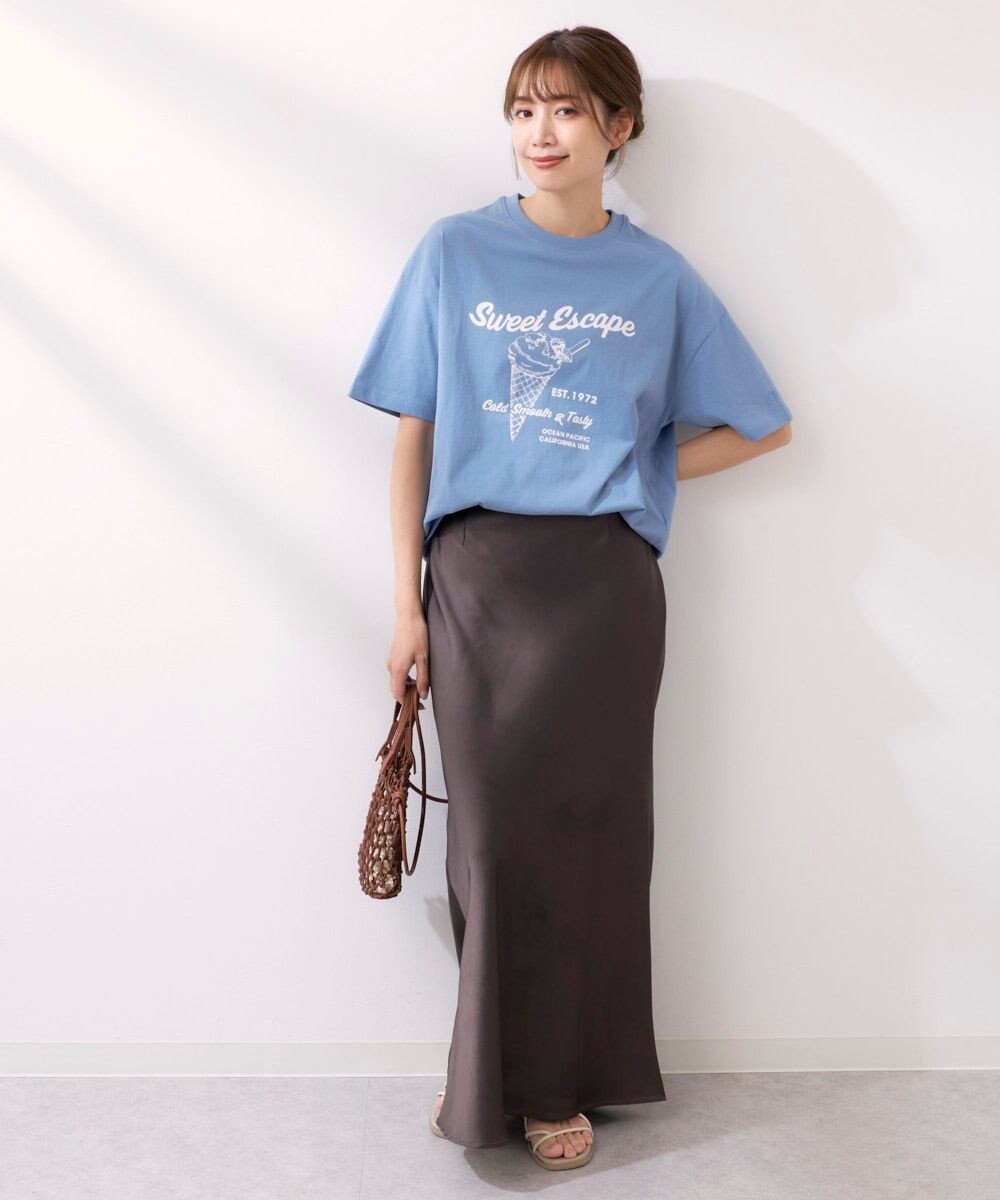 OP／FILA 【Ocean Pacific】アイスクリームプリント半袖Tシャツ 