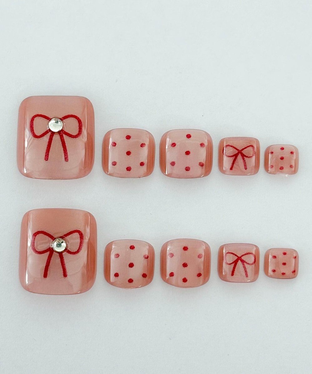 WEGO デザインフットネイルチップ 