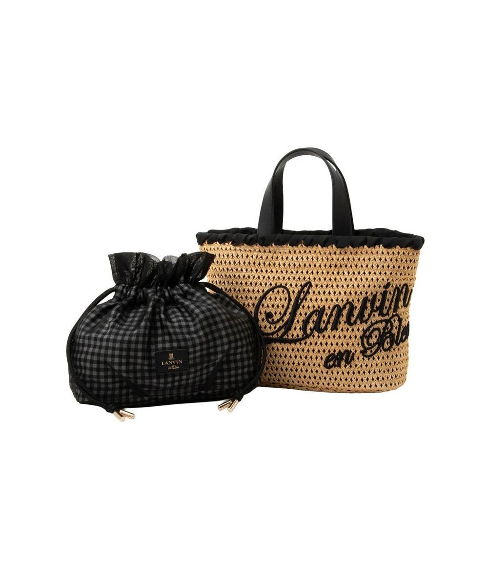 LANVIN en Bleu ロタン かごバッグ 