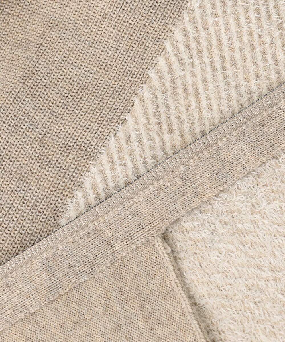 JOSEPH ABBOUD 【イタリア糸使用/洗える】メリノブレンドモール ジップ ニット ブルゾン 