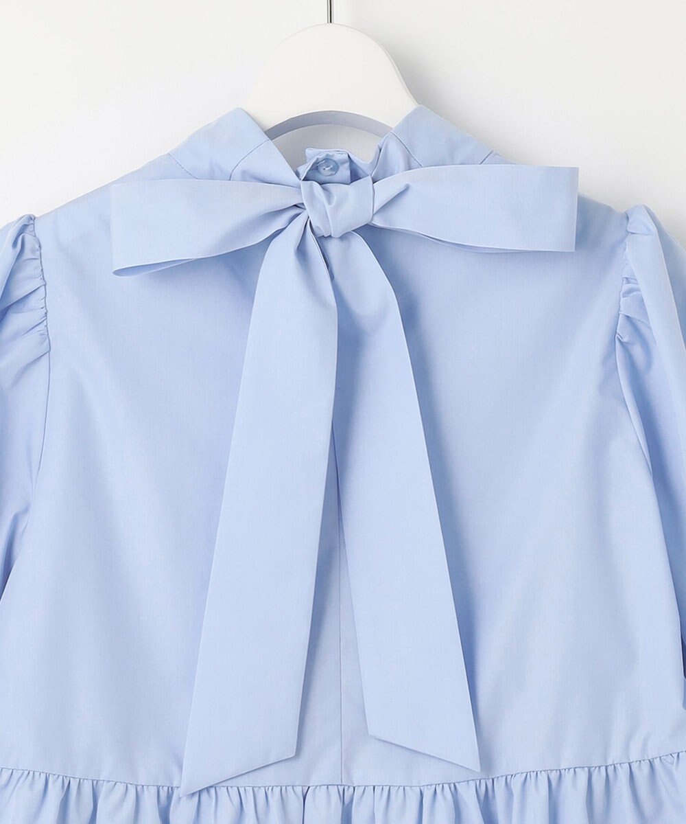 Feroux 【新色追加・ONWARD CROSSET MAG掲載】バックリボンパフスリーブ ブラウス 