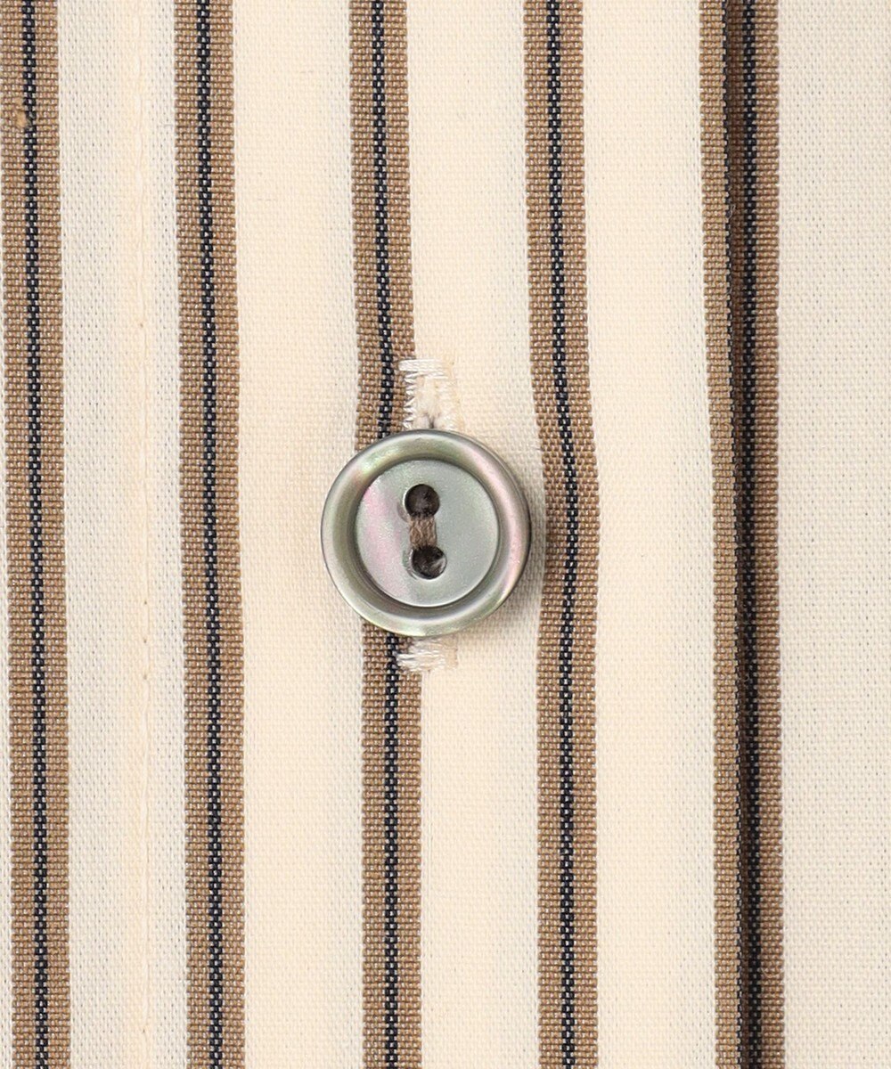 組曲 【ボウタイ付き】コンパクトシャーティング ストライプシャツ 