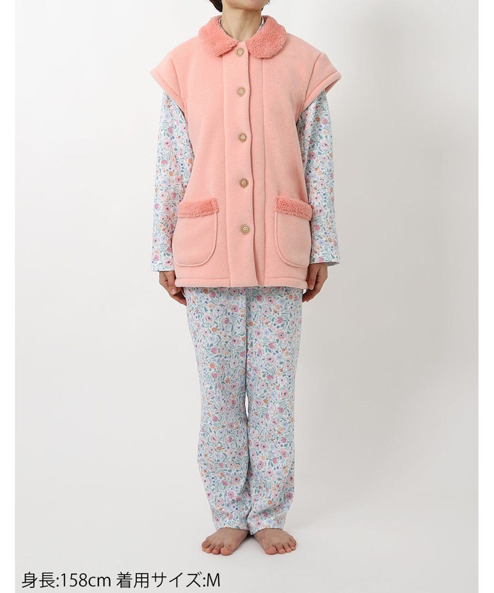 Wing パジャマ 長袖 長ズボン 綿混(本体) あったか レディース EP6010 ウイング／ワコール 