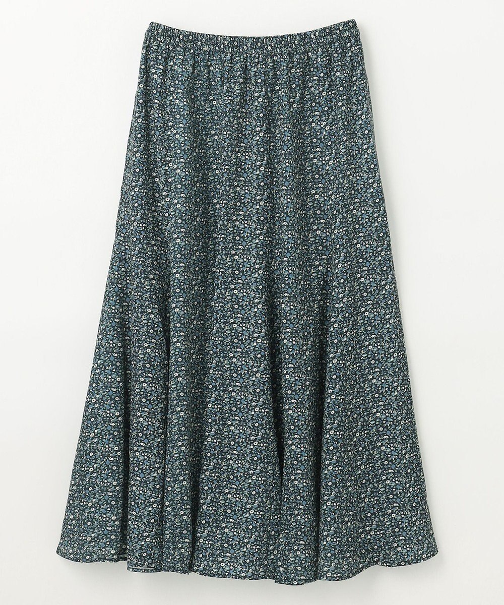 ANY 【洗濯機可能/ウエストゴム】プリントマーメイドスカート 