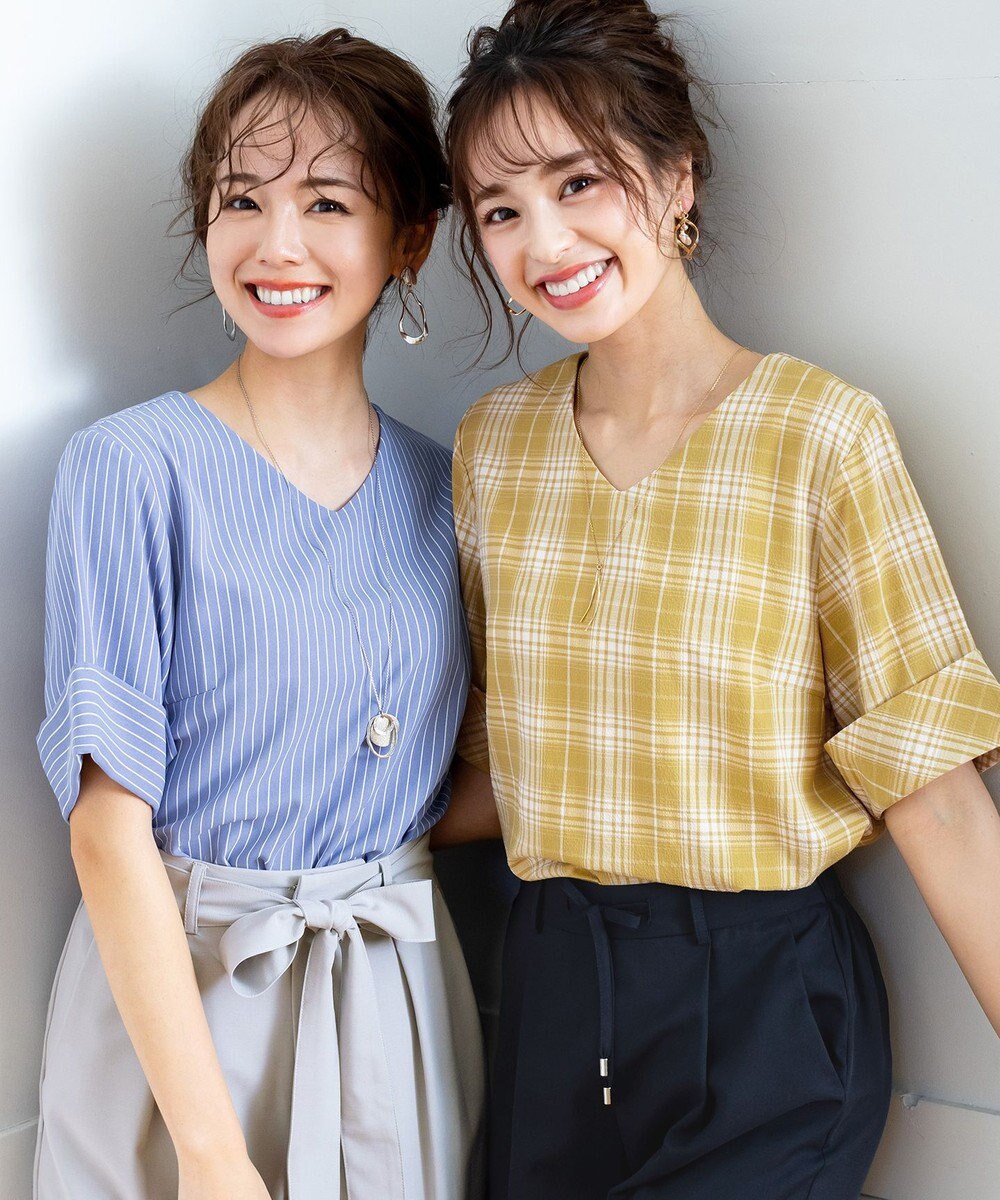 Tiaclasse 【洗える】ゆったりシルエットの幅広カフスブラウス 