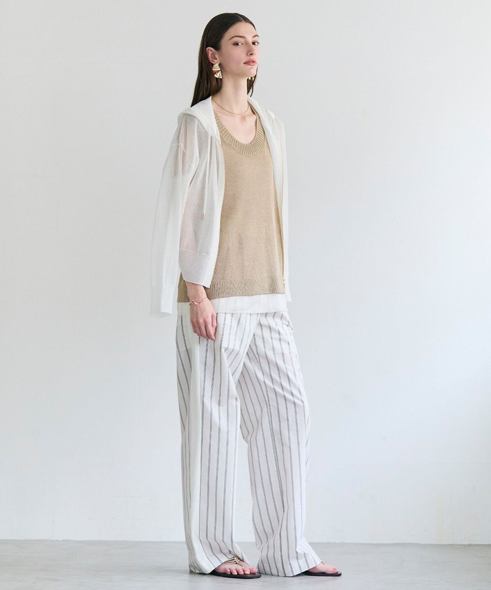 BEIGE， SIDERITE / シアージップフーディーニット 