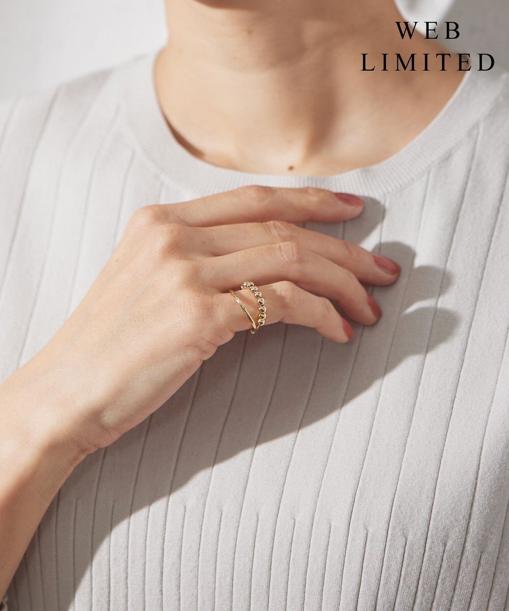 J.PRESS LADIES 【WEB限定】2way ボールイヤカフリング 