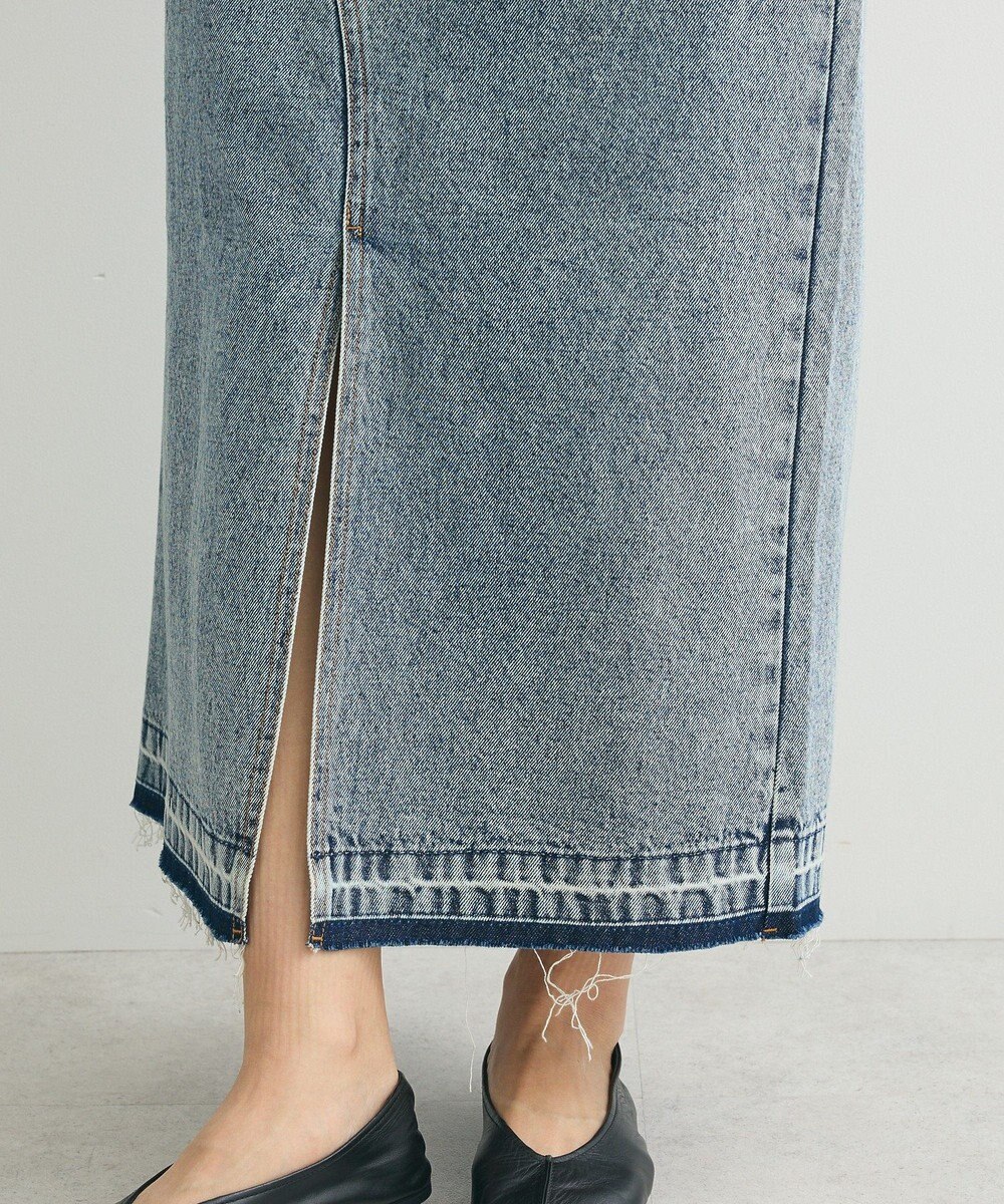 Green Parks フロントスリットデニムロングスカート 