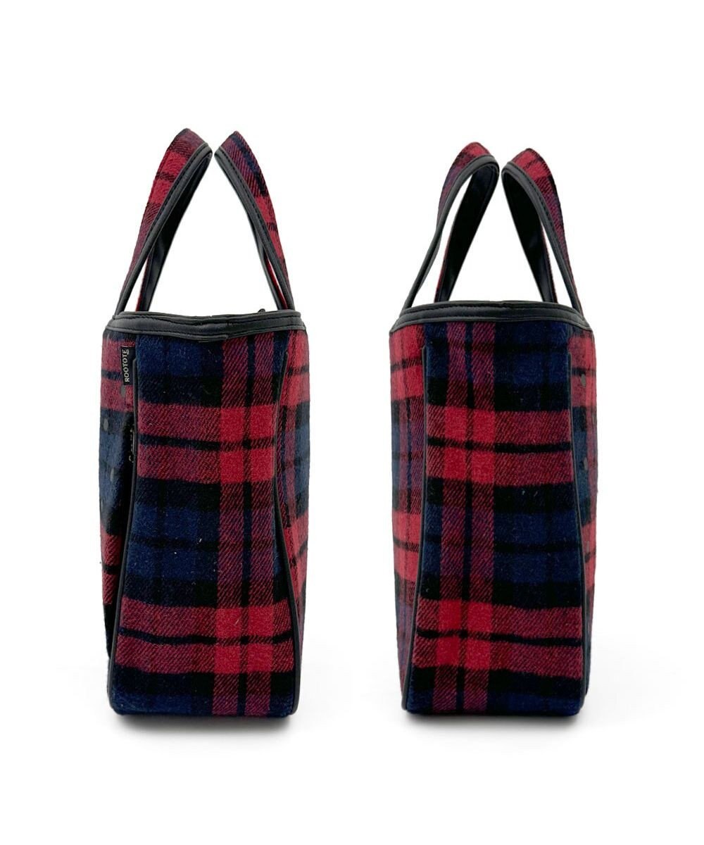 ROOTOTE 1344【フェルト生地】LT.スクエア.ドットチェック-A 