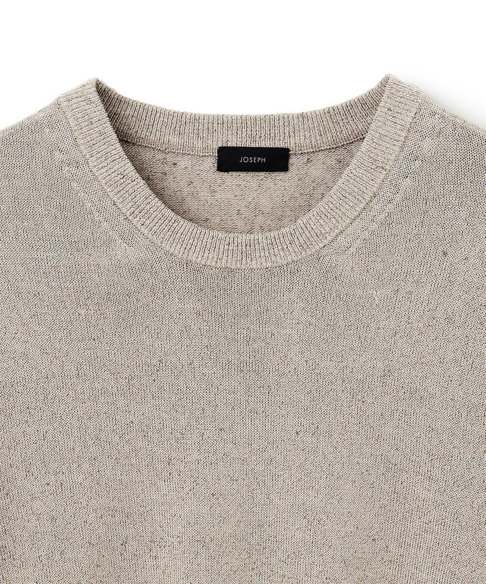 JOSEPH HOMME リネンナイロンプレーン　クルーネックニット 