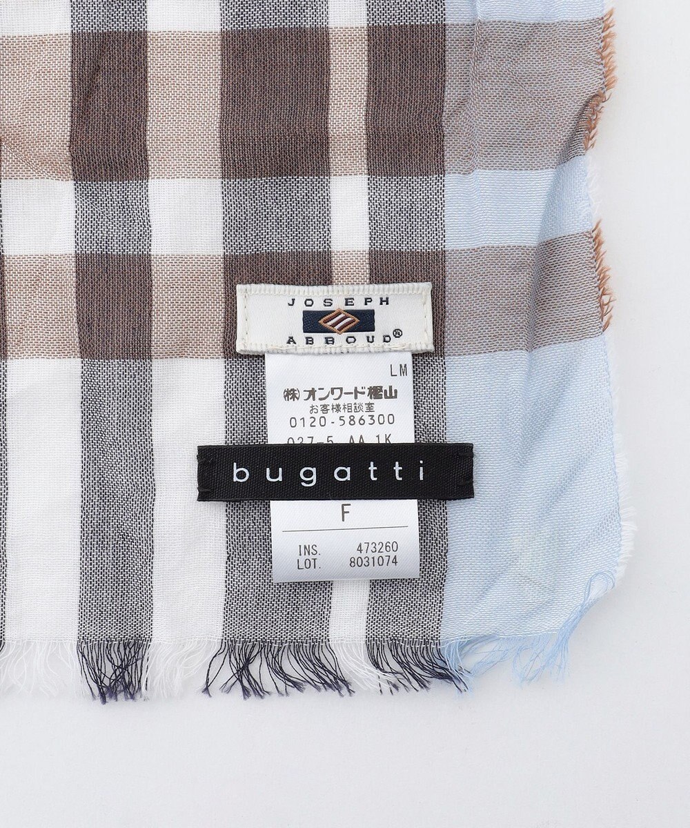 JOSEPH ABBOUD 【bugatti×V.FRAAS】ビッグチェック コットン ストール 