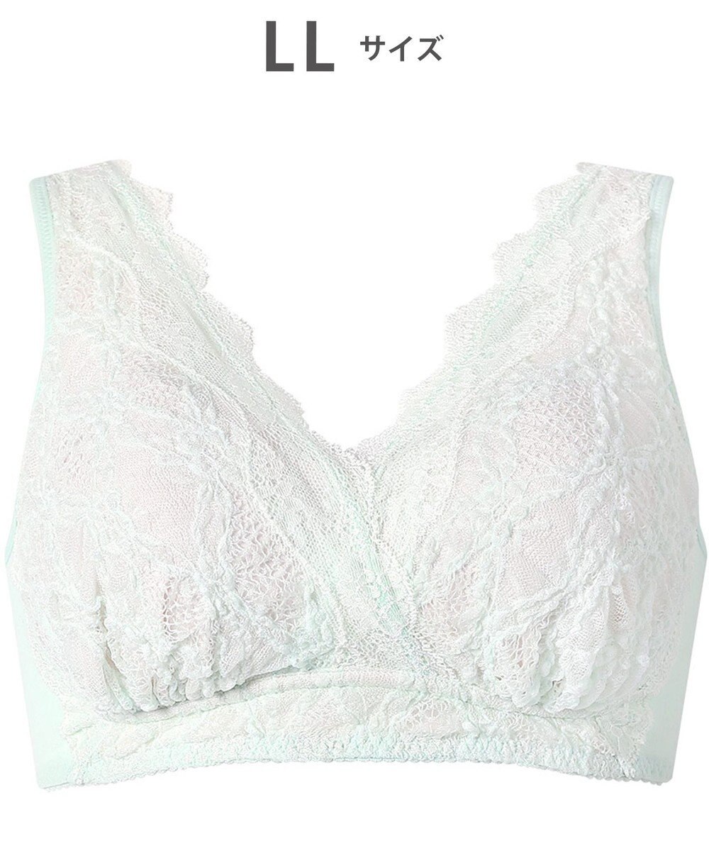 WACOAL 【ナイトアップブラ】 ノンワイヤー ナイトブラ 綿混 就寝時用 3Lまで対応 大きいサイズ レディース BXB168 /ワコール 