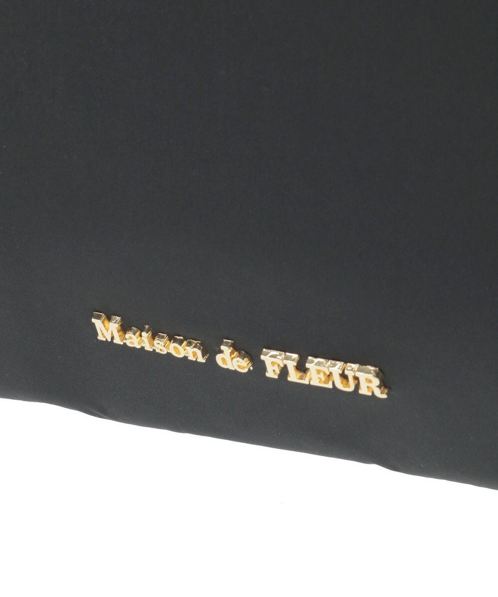 Maison de FLEUR リボンチャーム付き3ルームトートバッグ 