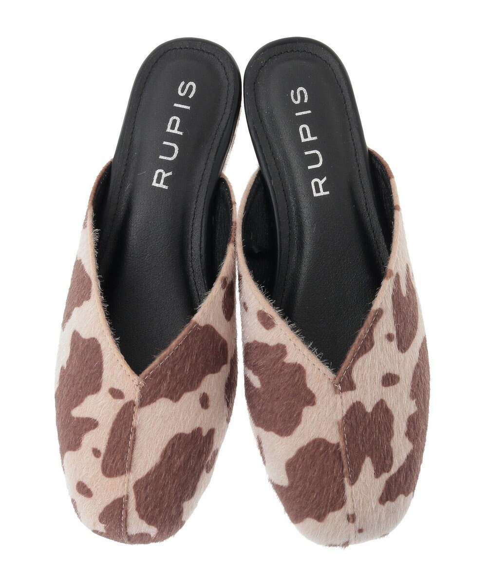 Green Parks ＲＵＰＩＳ．アニマル柄スクエアトゥミュール 