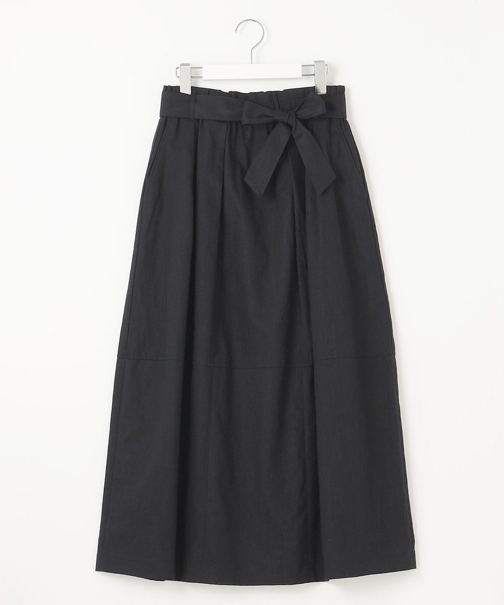 23区 L 【SLOW/洗える】リネンコットン スカート 