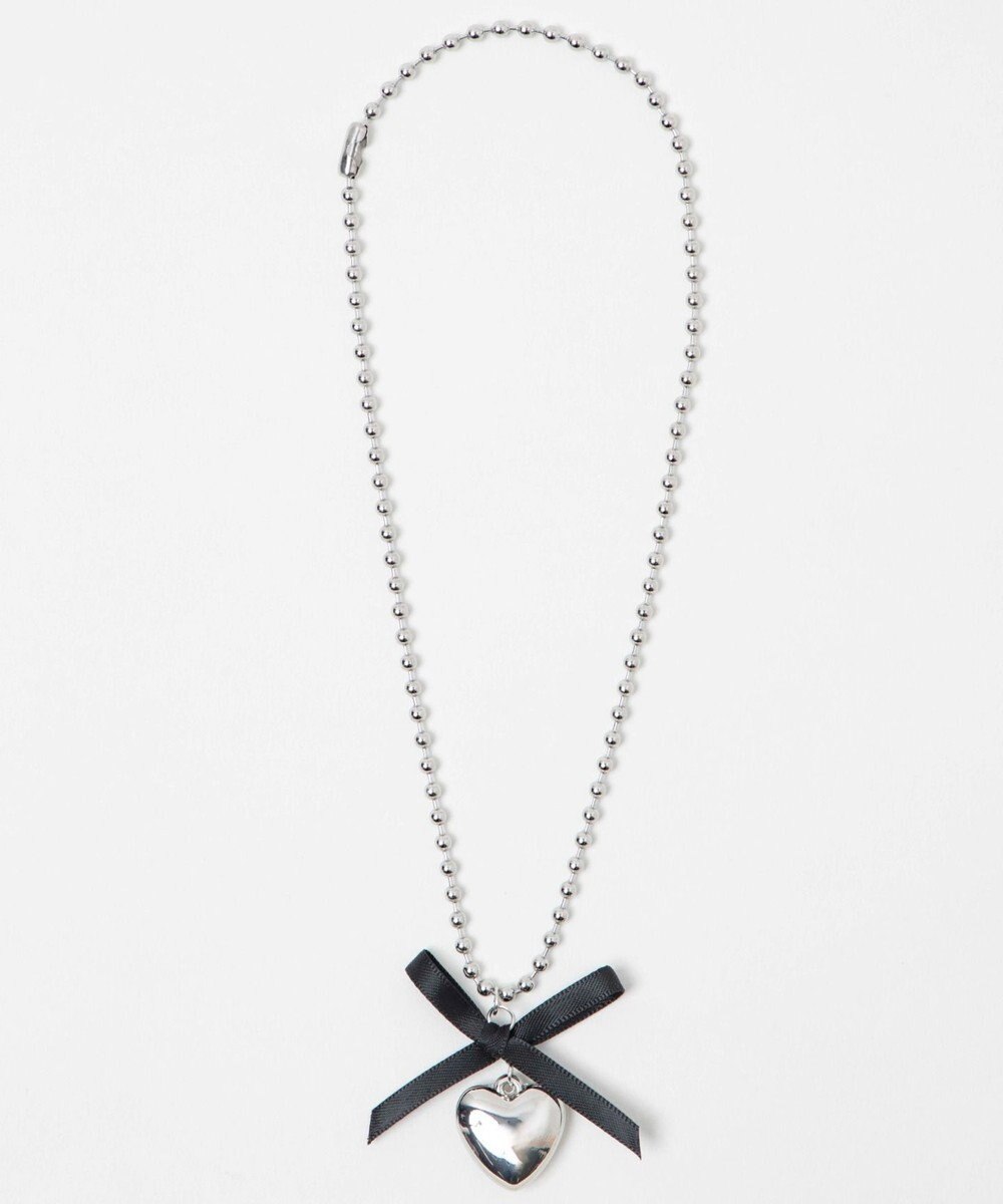 WEGO Lチェーンリボンハートネックレス 