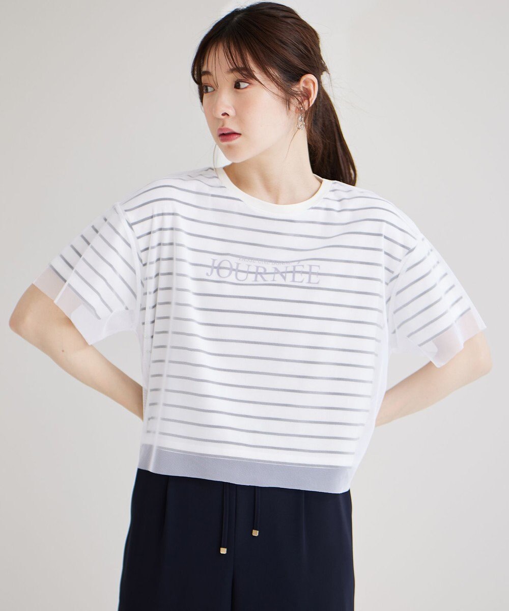 ANY SIS シアーチュールロゴ Tシャツ 