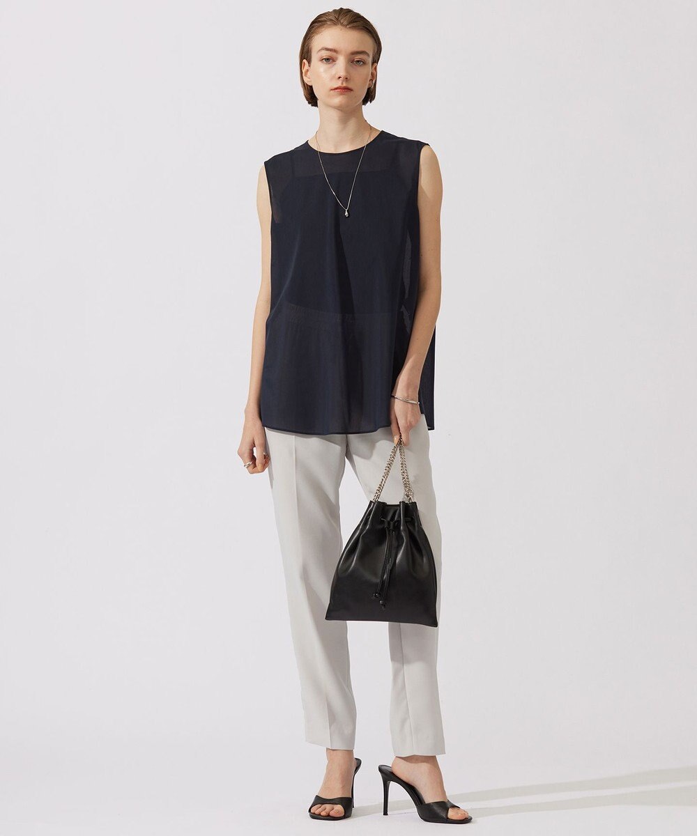 ICB 【新色追加・接触冷感・UVケア・速乾・洗える】FluidBackSatin ドロストパンツ 