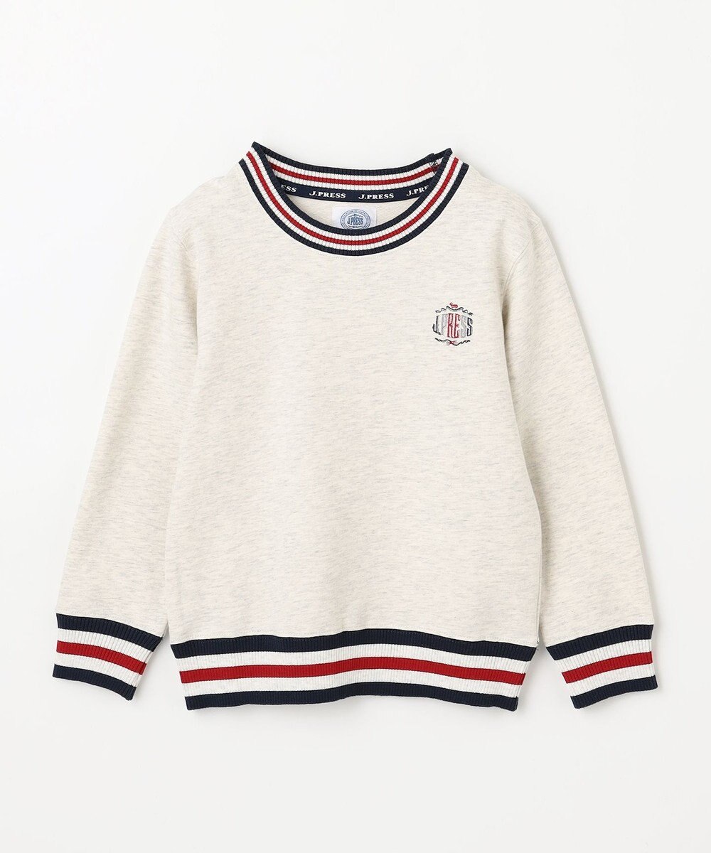 J.PRESS KIDS 【100-130cm】トリコリブコンビボーダー ミニ裏毛 トレーナー 