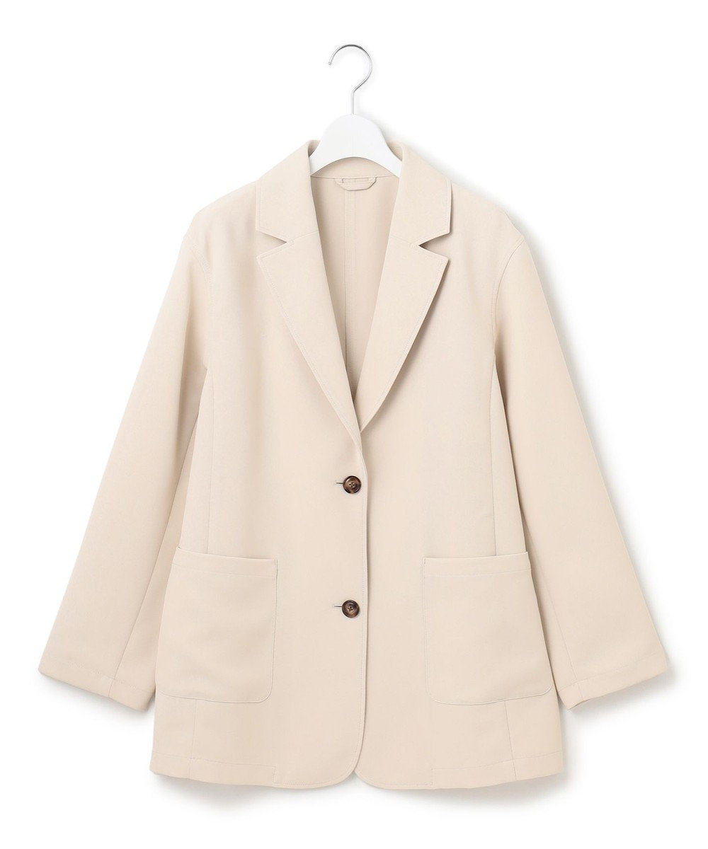 J.PRESS YORK STREET 【WOMEN】ジャージライクツイル シングルジャケット 