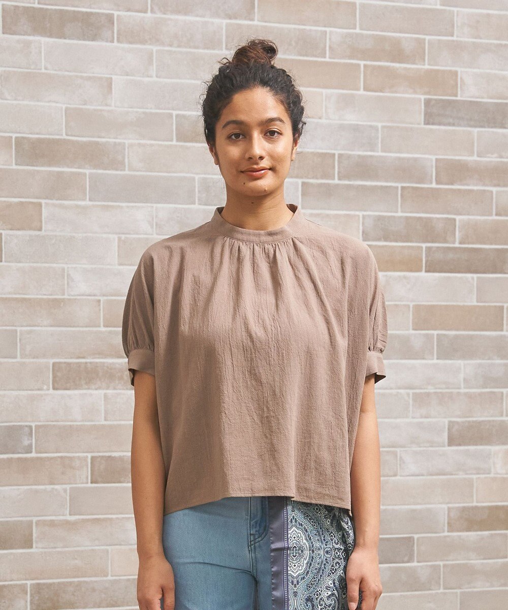 J.PRESS YORK STREET 【WOMEN】バックドレープドルマン ブラウス 